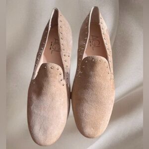 AGL (Attilio Giusti Leombruni) venetian suede loafers Sz 38 1/2